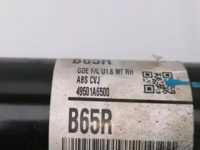 Second-hand car spare part front right transmission for kia ceed (cd) d4fb oem iam references 49501a6500  