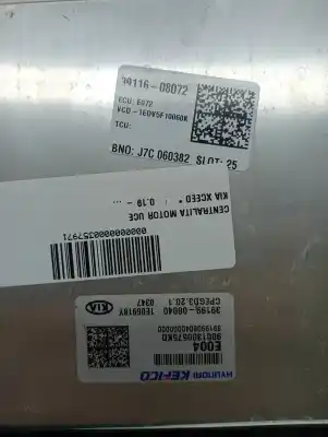 Second-hand car spare part ecu engine control for kia xceed xceed 0.998 3 cilindros oem iam references 3919908040  