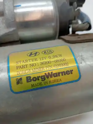 Pezzo di ricambio per auto di seconda mano motorino di avviamento per kia xceed xceed 0.998 3 cilindros riferimenti oem iam 3610008000  