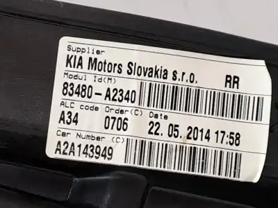 Second-hand car spare part rear right window regulator for kia ceed ceed drive oem iam references 83480a2340  