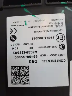 Second-hand car spare part electronic module for kia niro * oem iam references 95400g5500  