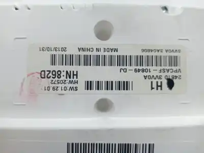 Peça sobressalente para automóvel em segunda mão quadrante por nissan note (e12) 1.2 referências oem iam 248103vv0a  