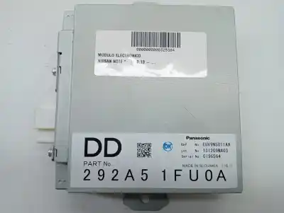 Peça sobressalente para automóvel em segunda mão módulo eletrônico por nissan note (e12) 1.2 referências oem iam 292a51fu0a