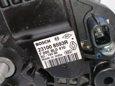 Peça sobressalente para automóvel em segunda mão alternador por renault clio iv h4b b4 referências oem iam 231008593r  f000bl0410