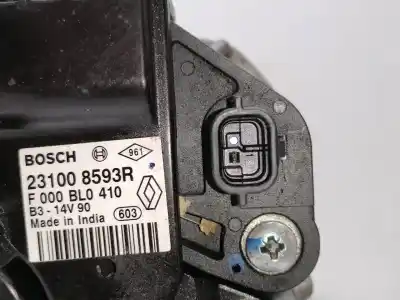 Peça sobressalente para automóvel em segunda mão alternador por renault clio iv h4b b4 referências oem iam 231008593r  f000bl0410
