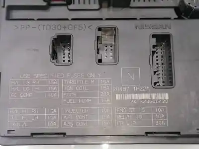 Pezzo di ricambio per auto di seconda mano scatola relè/fusibili per nissan note ii (e12) nissan note riferimenti oem iam 284b71hz2a  