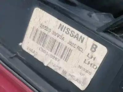 Second-hand car spare part left tailgate light for nissan note ii (e12) nissan note oem iam references 265553vv0a  