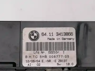 Peça sobressalente para automóvel em segunda mão comando de sofagem (chauffage / ar condicionado)  por bmw x3 (e83) 306d2d referências oem iam 64113413866  