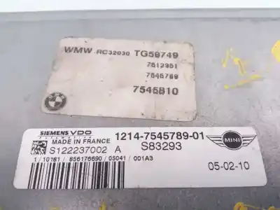 Peça sobressalente para automóvel em segunda mão centralina de motor uce por mini mini coupé (r58) cooper sd referências oem iam 1214754578901  7545810
