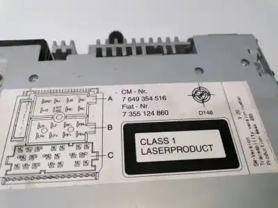 Piesă de schimb auto la mâna a doua sistem audio / cd radio casetofon pentru opel combo life e opel combo referințe oem iam 7355124860  
