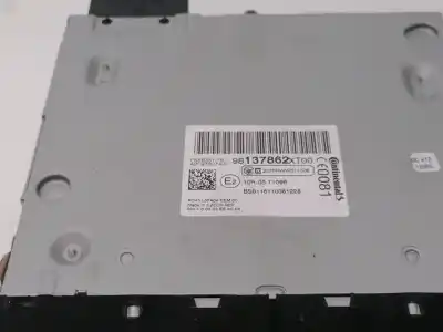 Peça sobressalente para automóvel em segunda mão sistema de áudio / rádio cd por citroen c3 picasso hn01 referências oem iam 98137862xt  