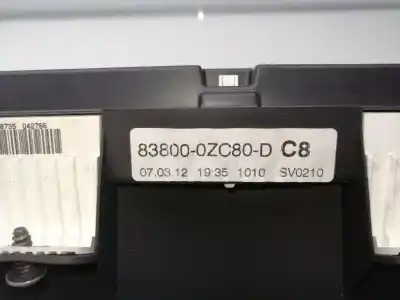 Peça sobressalente para automóvel em segunda mão quadrante por toyota auris (e18) 1nd referências oem iam 838000zc80d  