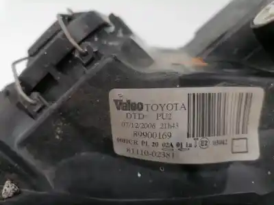 Pezzo di ricambio per auto di seconda mano faro anteriore destro per toyota corolla (e12) 1cdftv riferimenti oem iam 89900169  811002381