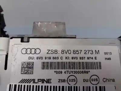 Peça sobressalente para automóvel em segunda mão módulo / sistema de navegação gps por audi a3 (8v) ambiente referências oem iam 8v0857974e  8v0919614b - 8v0857273m