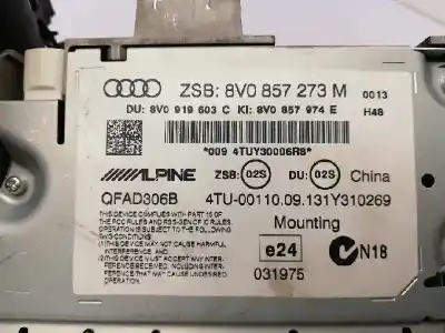 Peça sobressalente para automóvel em segunda mão módulo / sistema de navegação gps por audi a3 (8v) ambiente referências oem iam 8v0857974e  8v0919614b - 8v0857273m