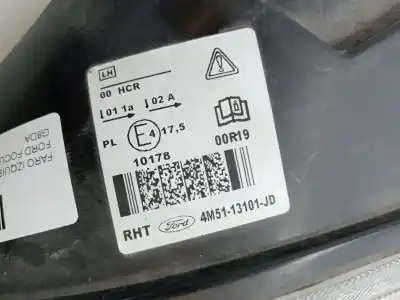 Second-hand car spare part left headlight for ford focus c-max (cap) * oem iam references 1481000  