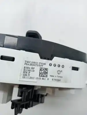 Peça sobressalente para automóvel em segunda mão comando de sofagem (chauffage / ar condicionado)  por citroen c1 1.0 cat (cfb / 384f) referências oem iam 1611306080  