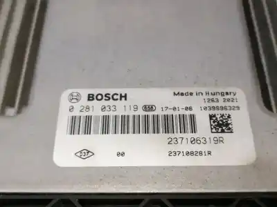 Peça sobressalente para automóvel em segunda mão centralina de motor uce por renault clio iv k9ke6 referências oem iam 237106319r  0281033119 - 237108281r