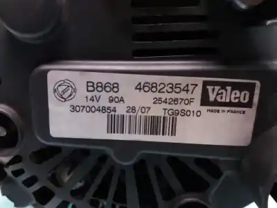 Peça sobressalente para automóvel em segunda mão alternador por fiat linea (110) 199a3000 referências oem iam 46823547  