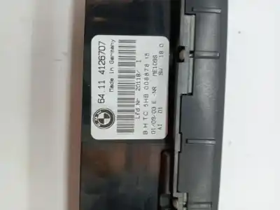 Second-hand car spare part heating / air conditioning control panel for bmw 3 (e46) 320 d oem iam references 64114126707  