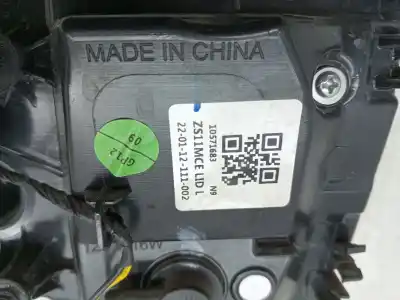 Second-hand car spare part interior left tailgate light for mg zs ev tz204xs oem iam references 10571683  