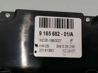 Second-hand car spare part heating / air conditioning control panel for bmw x5 (e70) 306d5 oem iam references 916568201a  90025188