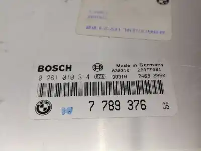 Second-hand car spare part ecu engine control for bmw x5 (e53) m57-306d1 oem iam references 7789376  0281010314
