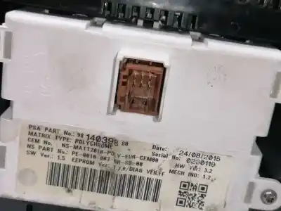 Peça sobressalente para automóvel em segunda mão quadrante por ds 4 bh01 referências oem iam 9814681980  a2c98972500 - 9812834180