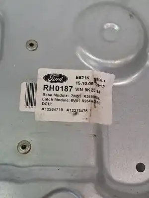 Автозапчастина б/у регулятор скла заднього правого для ford kuga (cbs) kuga 120 cv / 88 kw посилання на oem iam 1738648  