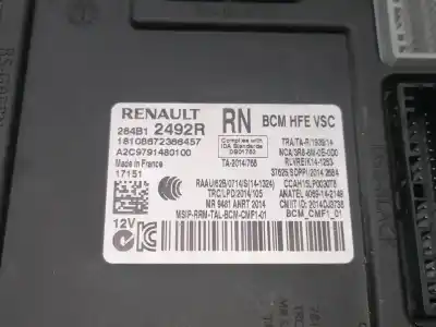 Second-hand car spare part electronic module for renault kadjar experience oem iam references 284b12492r  
