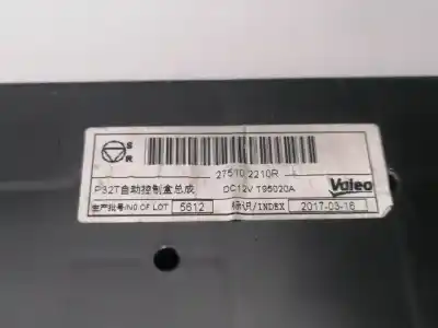 Peça sobressalente para automóvel em segunda mão comando de sofagem (chauffage / ar condicionado) por renault kadjar experience referências oem iam 275102210r  