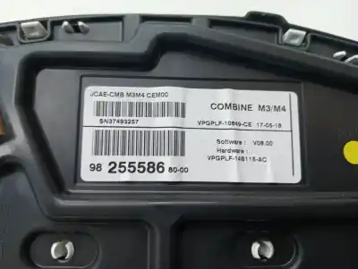 Автозапчастина б/у панель інструментів для citroen c-elysée millenium 72 cv / 53 kw посилання на oem iam 98255586  