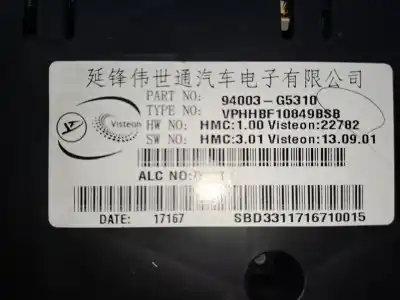 Peça sobressalente para automóvel em segunda mão quadrante por kia niro * referências oem iam 94003g5310  