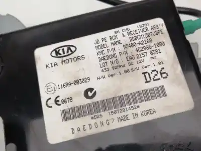 Pezzo di ricambio per auto di seconda mano modulo elettronico per kia ceed (cd) d4fb riferimenti oem iam 95400a2260  