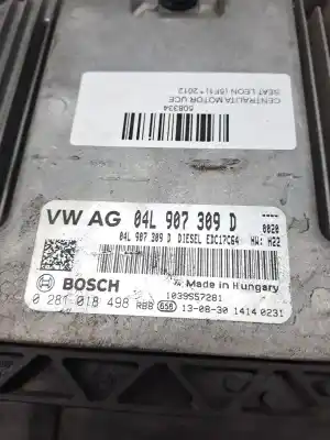 Second-hand car spare part ecu engine control for seat leon (5f1) style oem iam references 04l907309d  