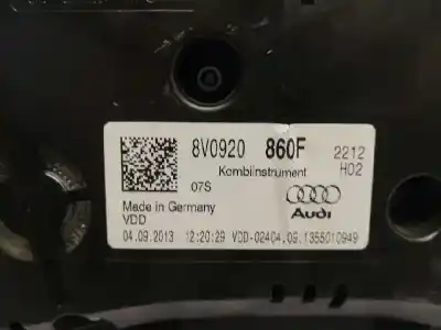Peça sobressalente para automóvel em segunda mão quadrante por audi a3 (8v) ambiente referências oem iam 8v0920860f  a2c84207800