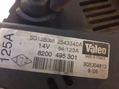 Second-hand car spare part alternator for renault trafic combi (ab 4.01) * oem iam references 8200495301  8200495301 - sg12b095