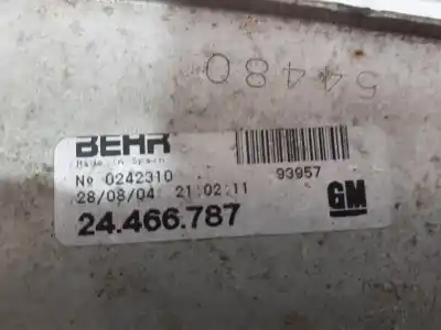 Second-hand car spare part intercooler for opel corsa c corsa c oem iam references 24466787  