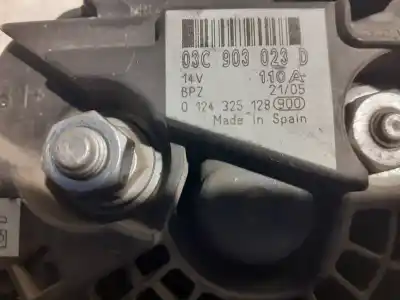 Peça sobressalente para automóvel em segunda mão alternador por audi a3 (8l) 8l referências oem iam 03c903023d  03c903023d - 0124325128