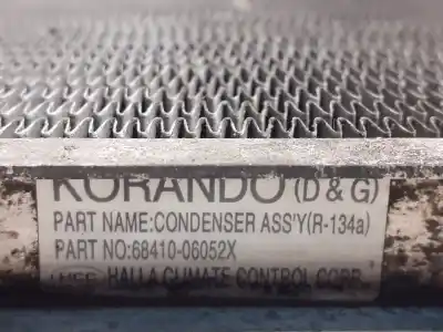 Автозапчастина б/у радіатор опалення / кондиціонації для ssangyong korando 2.9 d (kj) посилання на oem iam 6841006052x  