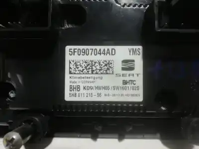 Peça sobressalente para automóvel em segunda mão comando de sofagem (chauffage / ar condicionado)  por seat leon (5f1) crmb referências oem iam   5f0907044ad, 5hb01121556 - 5f0907044ad, 5hb01121556