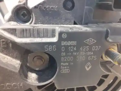 Peça sobressalente para automóvel em segunda mão alternador por renault modus k4j770 referências oem iam 0124425037  0124425037 - 8200390675