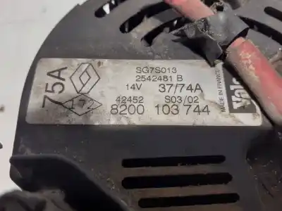 Автозапчастина б/у генератор для renault clio ii fase ii (b/cb0) k4j710 посилання на oem iam 8200103744  