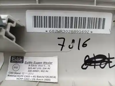 Second-hand car spare part front decorative moulding for skoda octavia combi (5e5) scout 2.0 150 cv oem iam references 5e0867233  