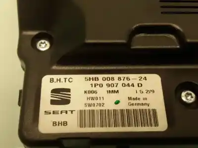 Peça sobressalente para automóvel em segunda mão comando de sofagem (chauffage / ar condicionado)  por seat leon (1p1) leon (1p1) (2005 - 2012) referências oem iam 5hb00887624  1p0907044d
