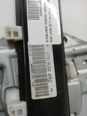 Second-hand car spare part rear right window regulator for seat leon (5f1) emoción oem iam references 1p0839462  