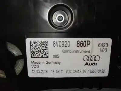 Peça sobressalente para automóvel em segunda mão quadrante por audi a3 sportback (8p) a3 2.0 tdi referências oem iam 8v0920860p  