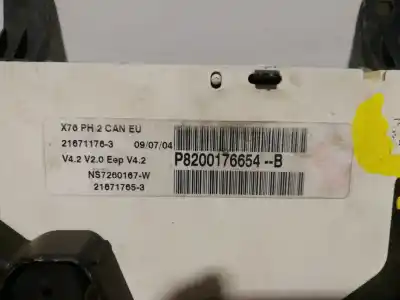 Peça sobressalente para automóvel em segunda mão quadrante por renault kangoo furgón grand confort referências oem iam 8200176654  8200176654