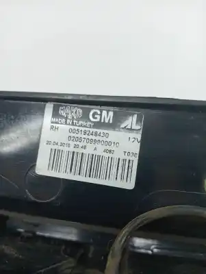 Second-hand car spare part right tailgate light for opel combo d 263a2000 oem iam references 95513785  00519248430