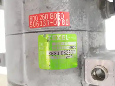 Автозапчасти б/у компрессор кондиционера воздуха за audi a4 b5 (8d2) 1.9 tdi ссылки oem iam 8d0260805d  5062310500, 8d0260811a, 8d0260805f, - 868j062837